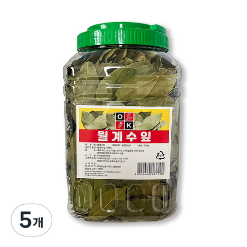 월계수잎 잡내제거 한차재료, 5개, 230g
