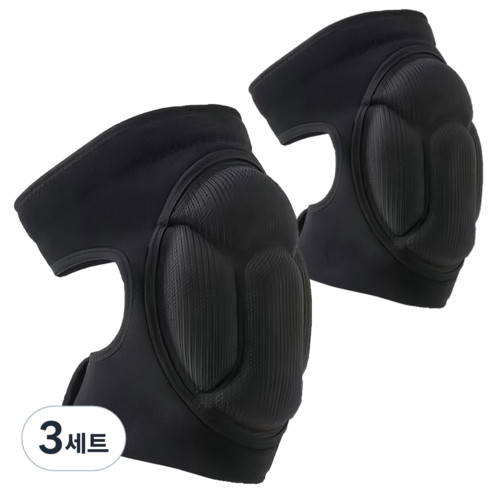 용맹두 업그레이드 쿠션 패드 무릎보호대, 3세트