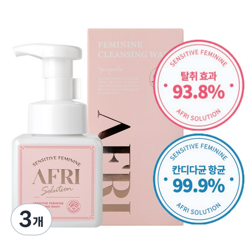 애프리 버블여성청결제 프로폴리스 약산성 천연성분 생리후 Y존케어 가려움완화 불쾌한냄새제거 거품형, 220ml, 3개