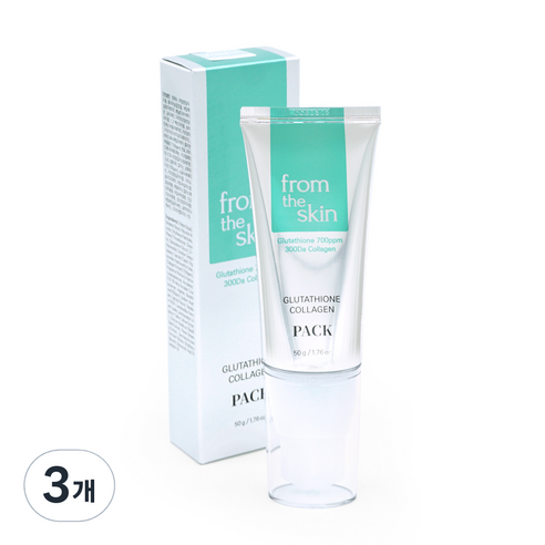 프롬더스킨 글루타치온 바르는 콜라겐팩 필오프팩 50g, 1개입, 3개