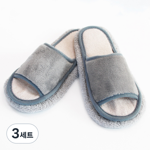 필굿리빙 찍찍이 청소슬리퍼, 3세트
