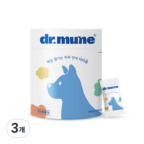 [썬더펫] 닥터뮨 오리진 가수분해원료 동충하초 면역영양제, 30정, 면역/항산화, 3개