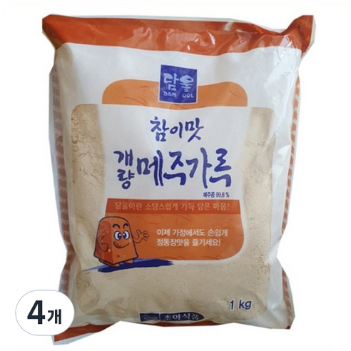 초야식품 담울 참이맛 개량 메주가루, 4개, 1kg