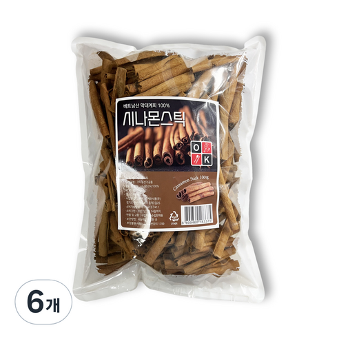 향 좋은 시나몬스틱 대용량 계피차, 6개, 1개입, 1kg