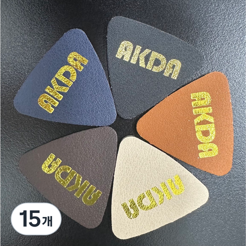 AKDA 악다 우쿨렐레 전용 가죽피크, 15개