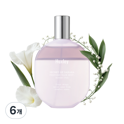 헉슬리 퍼퓸 헤어 미스트 선셋포그, 100ml, 6개