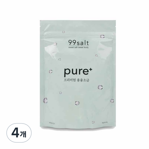 [구구솔트] 미세플라스틱 걱정없는 천연 용융소금 조리용, 500g, 4개