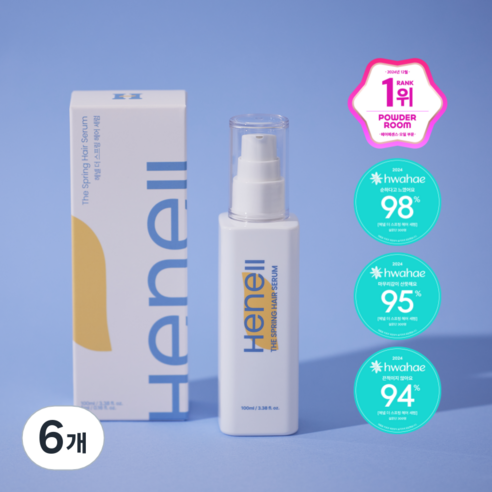 헤넬 더 스프링 헤어 세럼 (마른모발용), 6개, 105ml