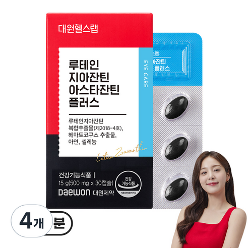 대원헬스랩 루테인지아잔틴 아스타잔틴 플러스, 4개, 30정