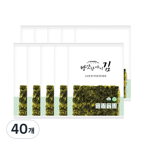 조미김 고소한 참기름김 맛있는 선물세트, 40개, 20g