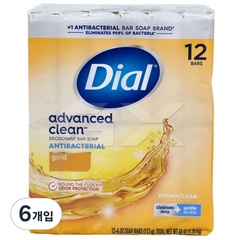 다이알 골드 비누, 1.36kg, 6개입