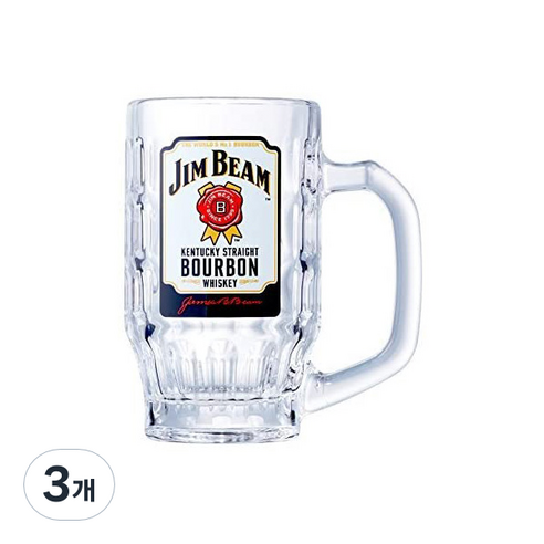 산토리 짐빔 하이볼잔 글라스 위스키잔 380ml, 3개