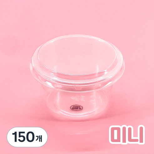 정담 원형 보틀케이크 용기 PET, 150개