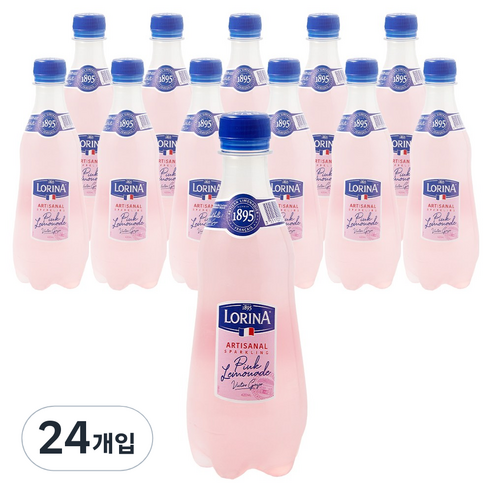 로리나 핑크 레모네이드, 420ml, 24개
