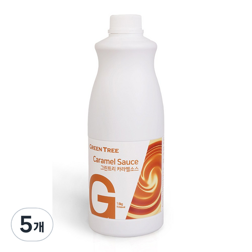 그린트리 카라멜소스 1.9kg, 5개