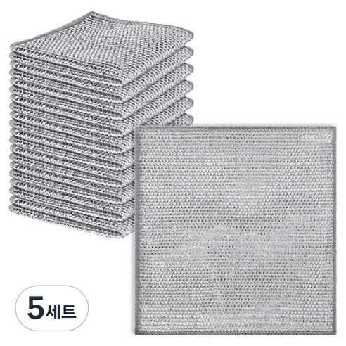 아케이바이 노스크래치 찌든때 수세미, 5세트, 10개입