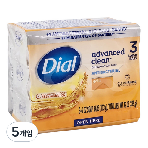 다이알 골드 비누, 339g, 5개입