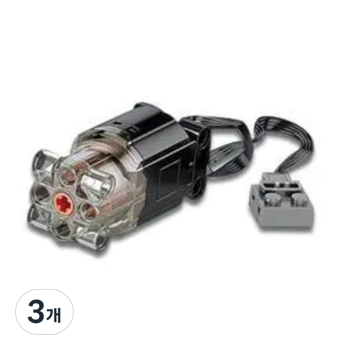 몰드킹 파워펑션 블랙L모터 테크닉 호환블럭, 3개