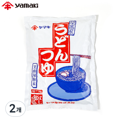 야마끼 우동 분말 스프, 1kg, 2개