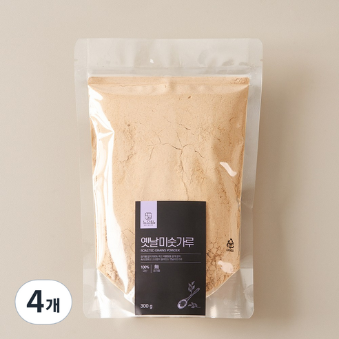 느으림 천천히 두번 볶은 국산 옛날미숫가루, 4개, 500g