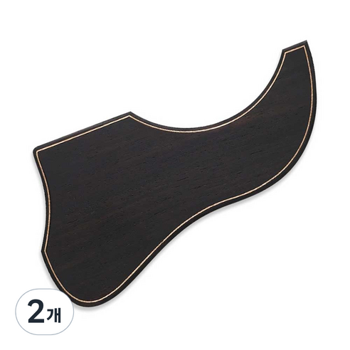 고퍼우드 로즈우드 0.8mm 픽가드 G-AGPG-W 우드 나무재질 기타흠집방지 통기타 기스방지 피킹시 안전보호, 2개