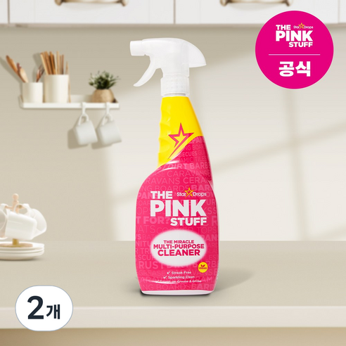 [핑크스터프] 멀티(스프레이)클리너 750ml, 2개