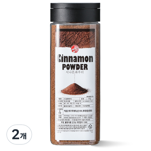 아이엠소스 시나몬파우더 시나몬슈가, 175g, 2개