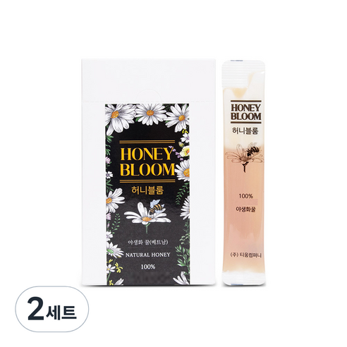 허니블룸 자연 야생화꿀 꿀스틱, 2세트, 200g