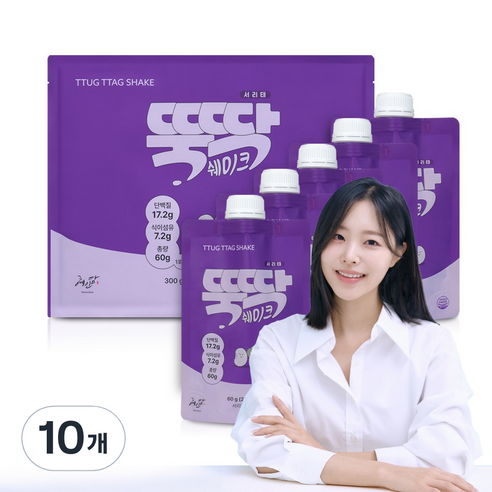 뚝딱쉐이크 서리태 2세트, 10개, 60g