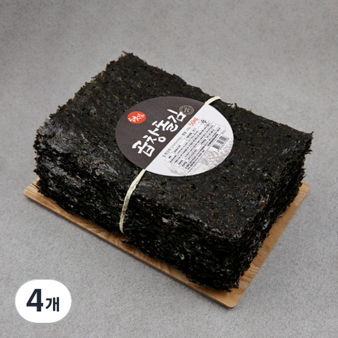25년 곱창김 특상품 햇김 돌김, 200g, 4개