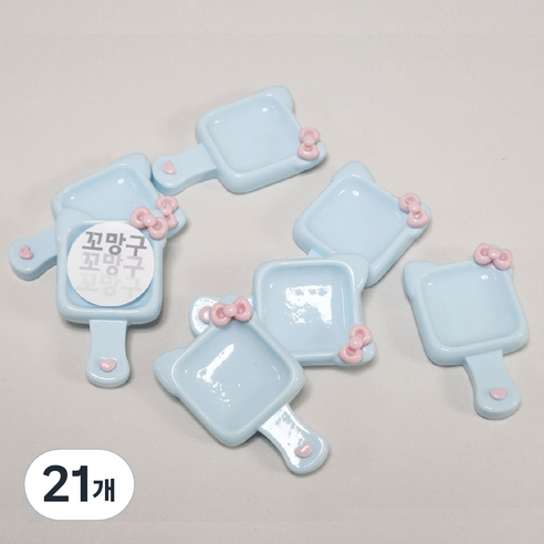 [꼬망구] 크레 후라이팬 밥그릇 [미니 베이비 도마뱀 파충류 크레스티드게코 밥그릇], 21개, 스카이