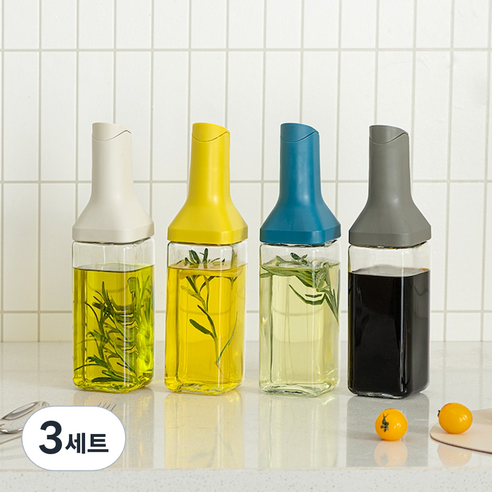 마치홈 자동개폐 스마트 오일병 4컬러, 350ml, 3세트