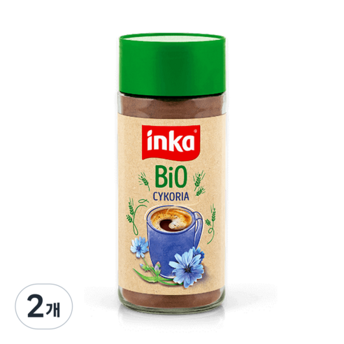 잉카 유기농 치커리차 무카페인 대체 커피, 1개입, 100g, 2개