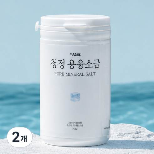 담소원 청정 미네랄 용융소금 1000도 고순도 국산 구운소금