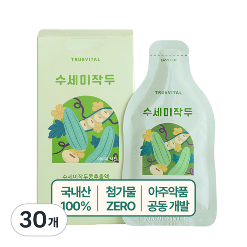 트루바이탈 수세미작두 비염에 좋은 국내산 수세미 작두콩 엑기스, 30개, 30g