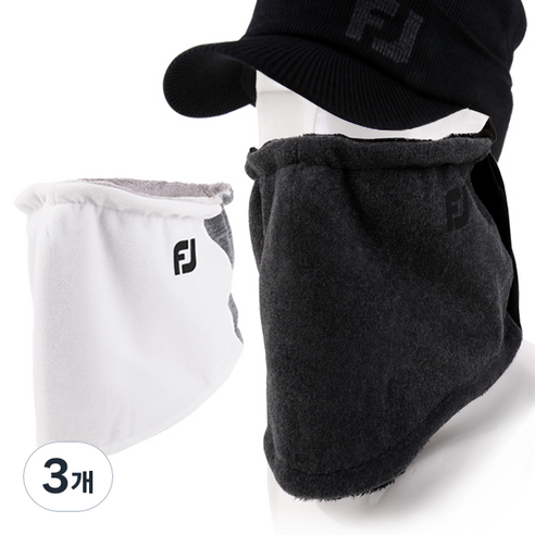 [FOOTJOY] 풋조이 정품 남여공용 2024년형 방한 골프 넥워머, 화이트, 3개