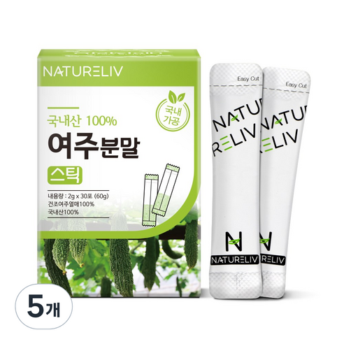 네이쳐리브 국내산 여주분말, 60g, 5개
