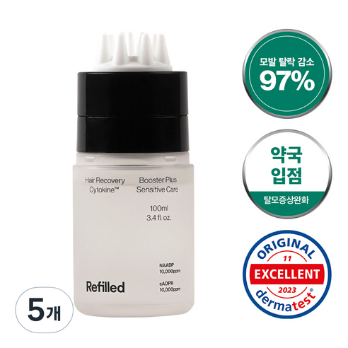 리필드 탈모완화 사이토카인 지성 두피 헤어토닉 부스터 두피 각질 케어, 100ml, 5개