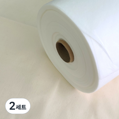 의류패턴지 눈금없는 패턴지 부직포패턴지, 2세트, 화이트 5yard(450cm)