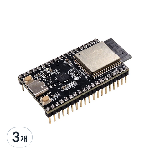 ESP32 DevkitC V4 USB C 타입 최신 32E 모듈 적용 개발보드, 3개