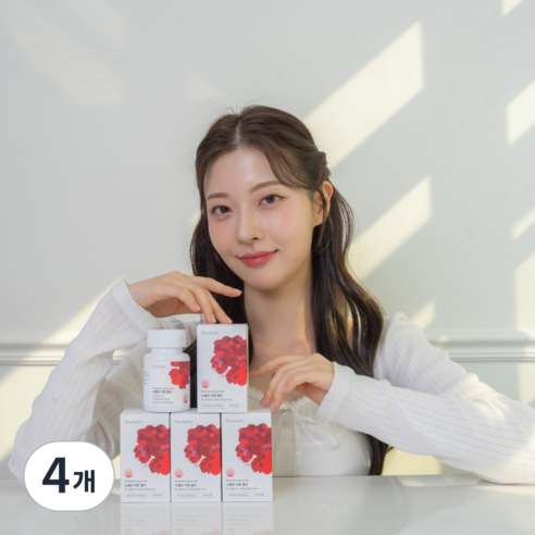 뉴벨라 석류엘라 붉은 생기를 담은 하루 식약청 HACCP 인증, 4개, 60정
