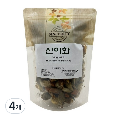 (국내산)신이화 목련꽃봉오리 목련꽃 자연산 100g, 4개