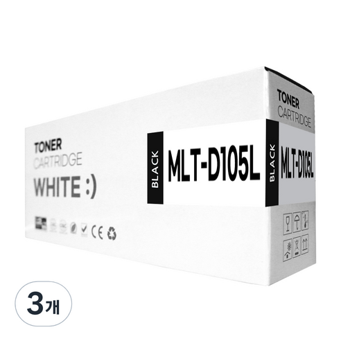 삼성 MLT-D105L 호환토너 대용량, 3개, MLT-D105L 대용량