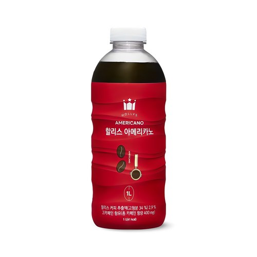할리스 아메리카노, 1개, 1L