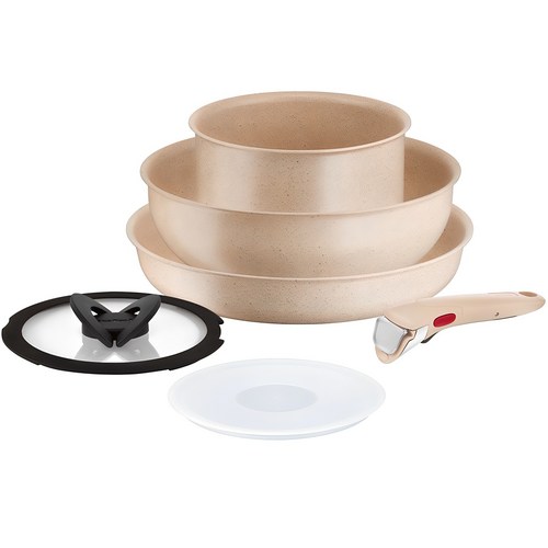 테팔 인덕션 매직핸즈 미네랄리아 딜라이트 볶음팬 멀티 6종, 베이지, 프라이팬 28cm + 볶음팬 26cm + 편수냄비 18cm + 유리뚜껑 18cm + 밀폐뚜껑 18cm
+ 매직핸즈 10년 안심 분리형 손잡이, 1세트