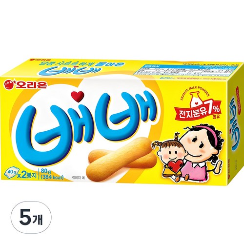 오리온 돌아온 배배, 80g, 5개