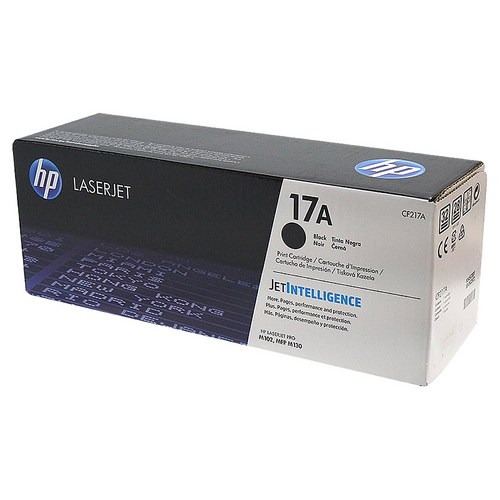 HP No.17A 정품토너 CF217A, 검정, 1개