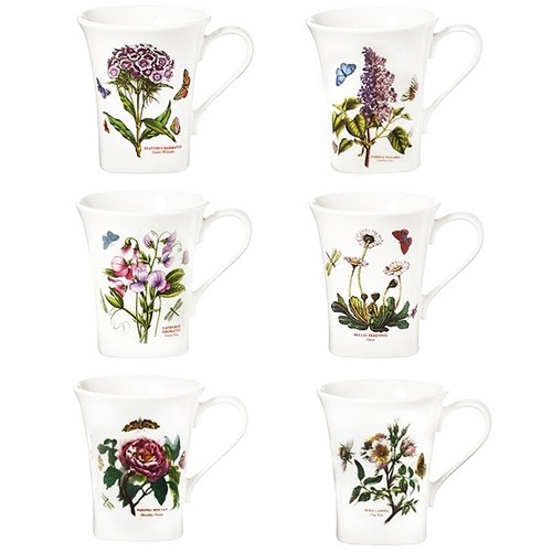 포트메리온 보타닉가든 사각머그 6p, 혼합 색상, 1세트