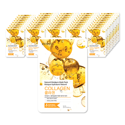 은율 내추럴 모이스처 콜라겐 마스크팩, 1개입, 50개