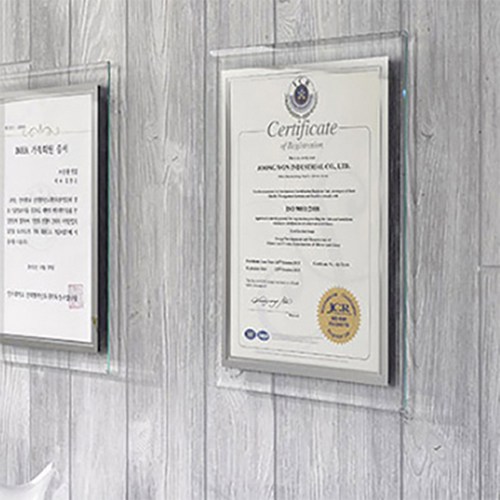 V91 크리스탈형 유리 액자, 투명, A4 (21 x 29.7 cm), 1개